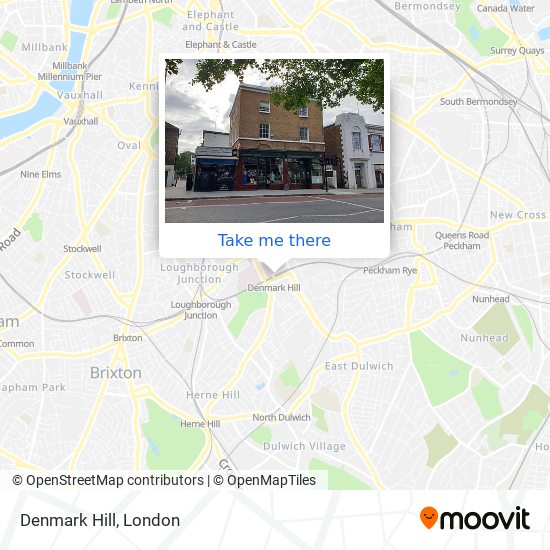 Denmark Hill map