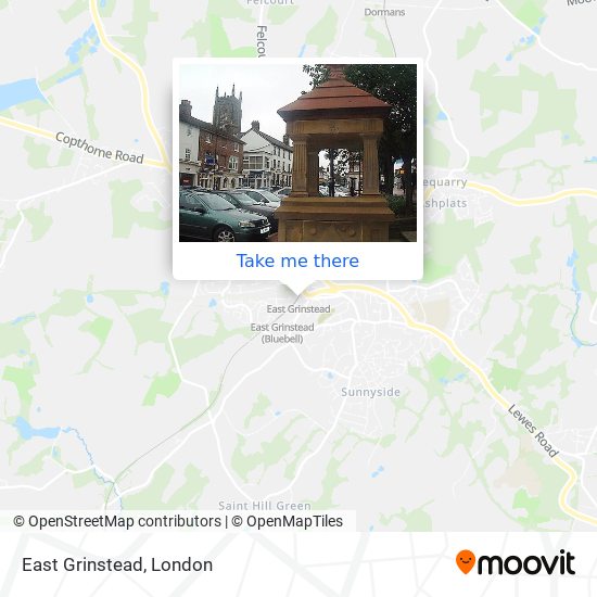 East Grinstead map