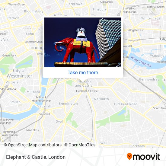 Elephant & Castle map