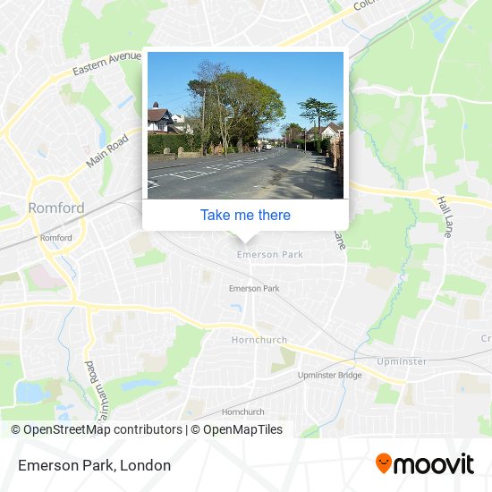 Emerson Park map