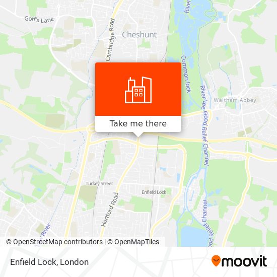 Enfield Lock map