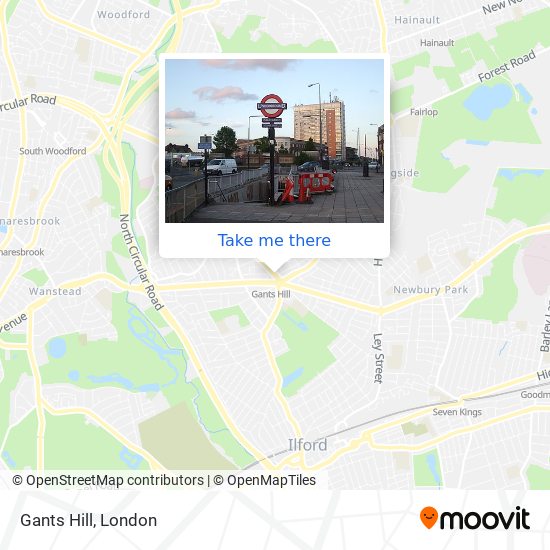 Gants Hill map