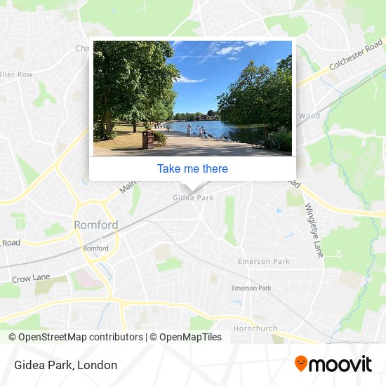 Gidea Park map