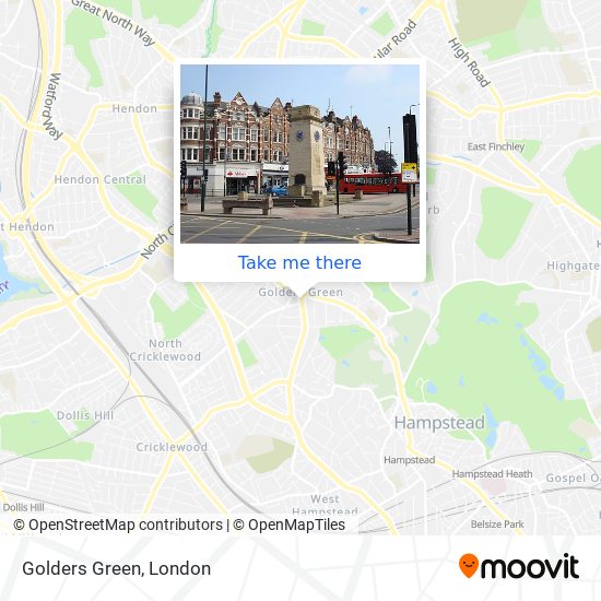 Golders Green map