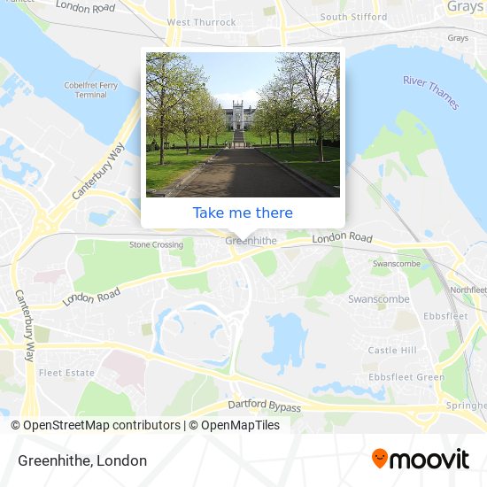 Greenhithe map