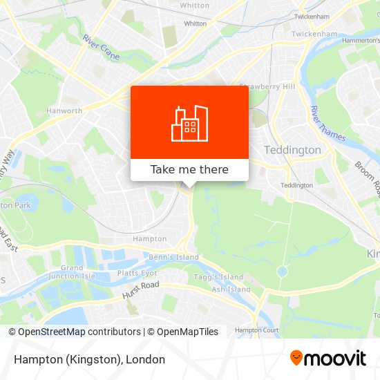 Hampton (Kingston) map