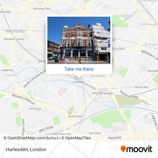 Harlesden map