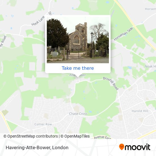 Havering-Atte-Bower map