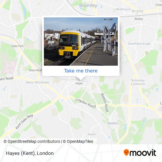 Hayes (Kent) map