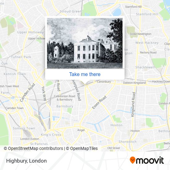 Highbury map
