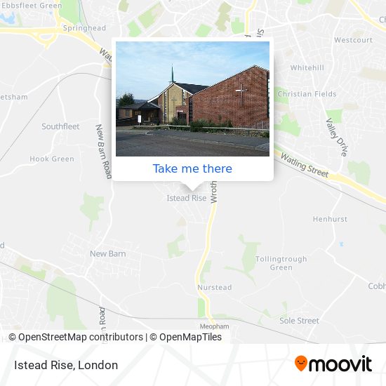 Istead Rise map