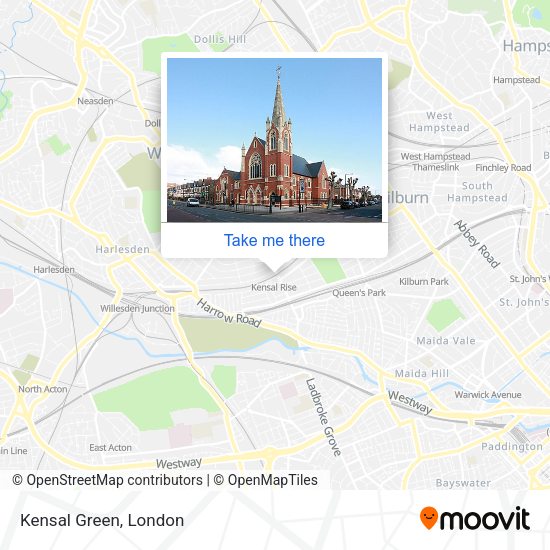 Kensal Green map