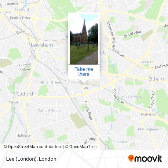 Lee (London) map