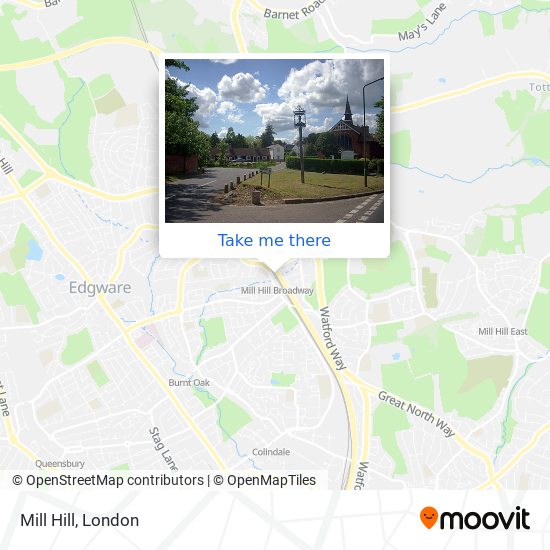 Mill Hill map