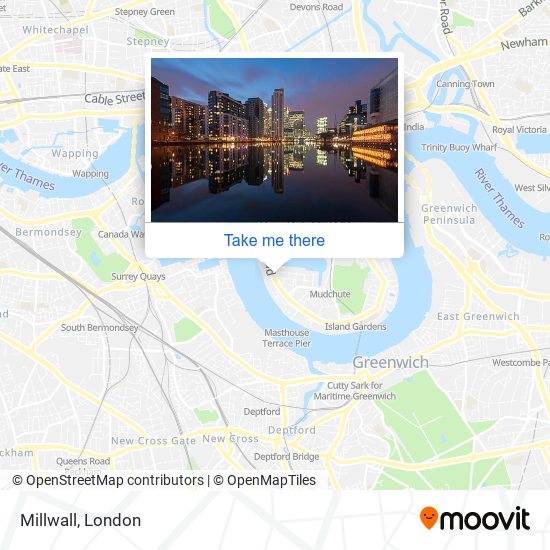 Millwall map
