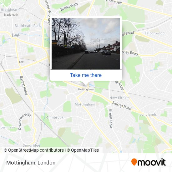 Mottingham map
