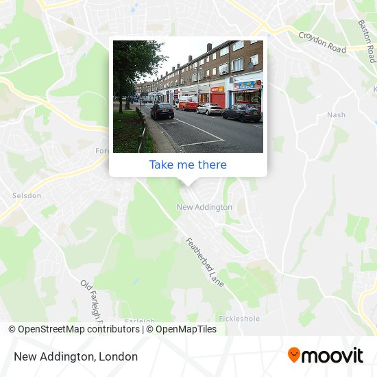 New Addington map