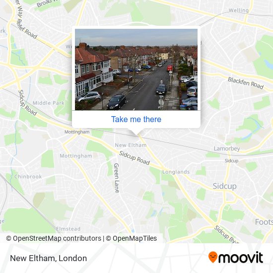 New Eltham map