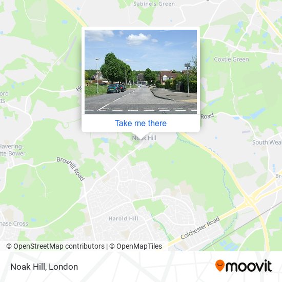 Noak Hill map