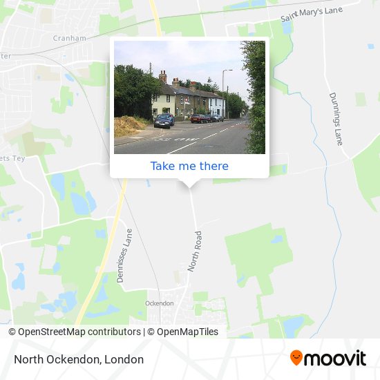 North Ockendon map