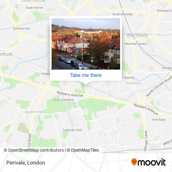 Perivale map