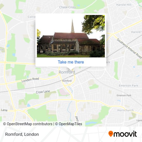Romford map