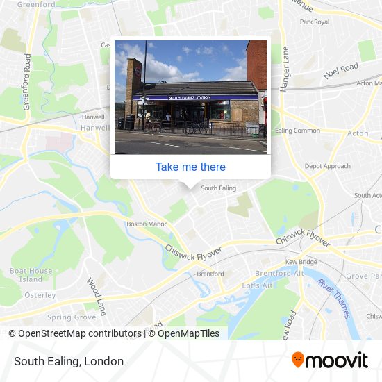 South Ealing map