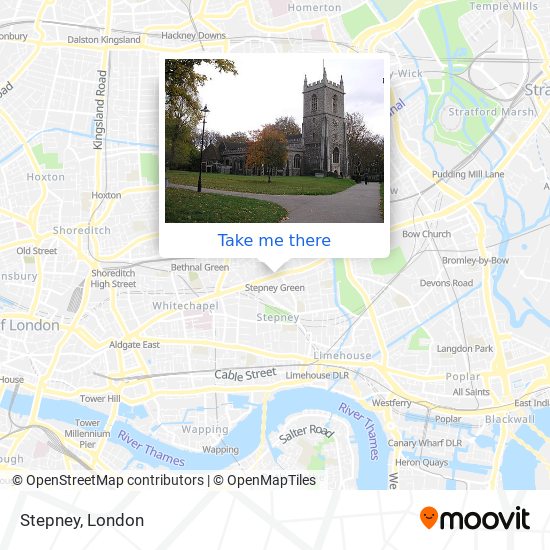 Stepney map