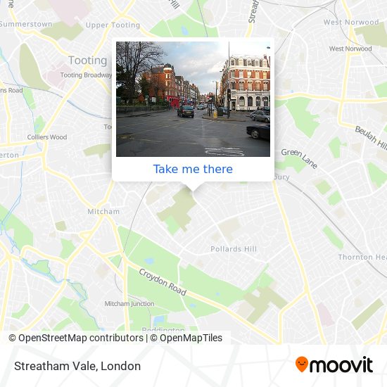 Streatham Vale map