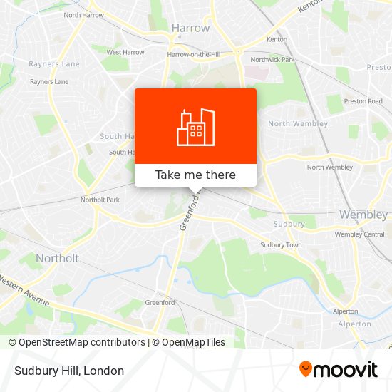 Sudbury Hill map