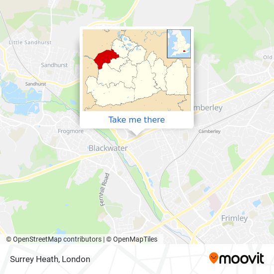 Surrey Heath map