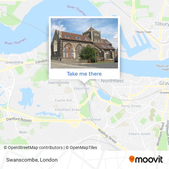 Swanscombe map