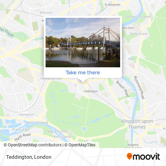 Teddington map