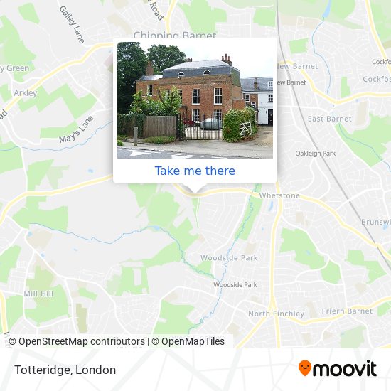 Totteridge map