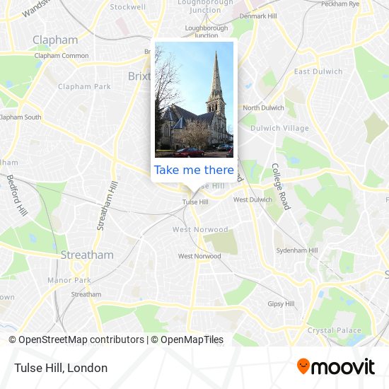 Tulse Hill map