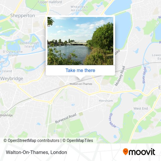 Walton-On-Thames map