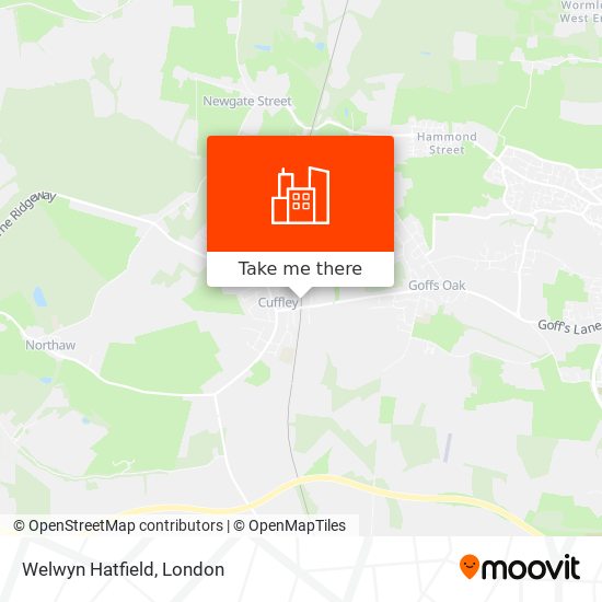 Welwyn Hatfield map