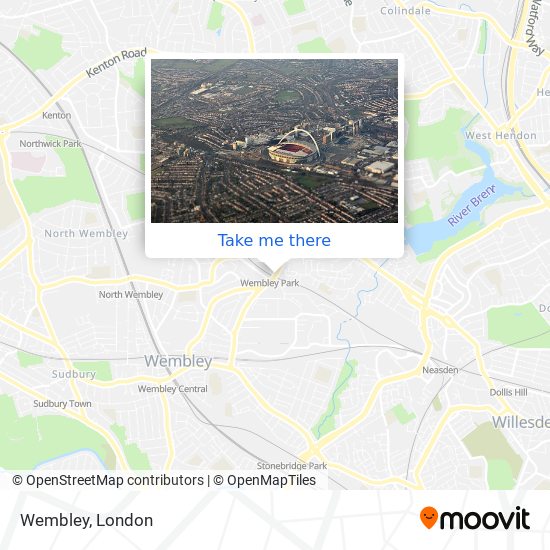 Wembley map