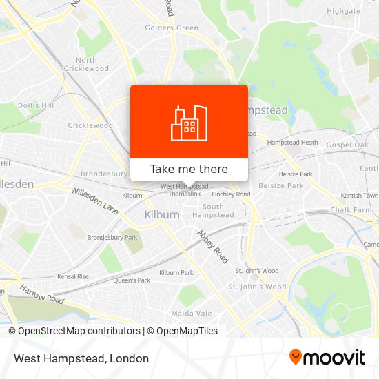 West Hampstead map