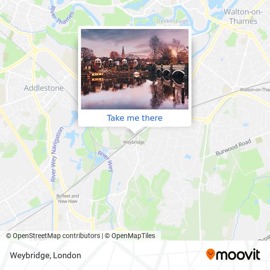 Weybridge map