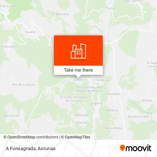 A Fonsagrada map