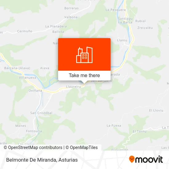 Belmonte De Miranda map