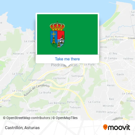 Castrillón map
