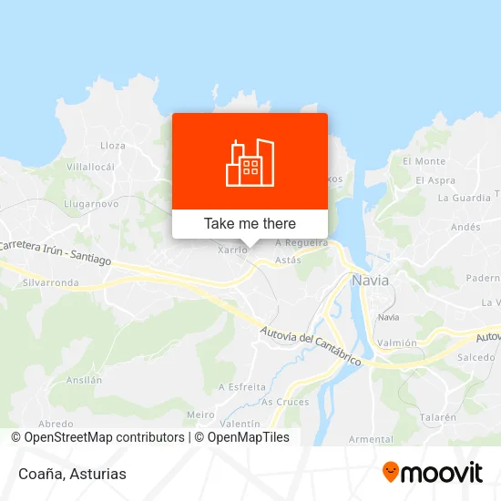 Coaña map