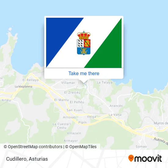 Cudillero map