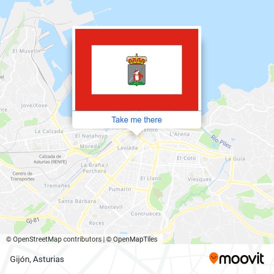 Gijón map