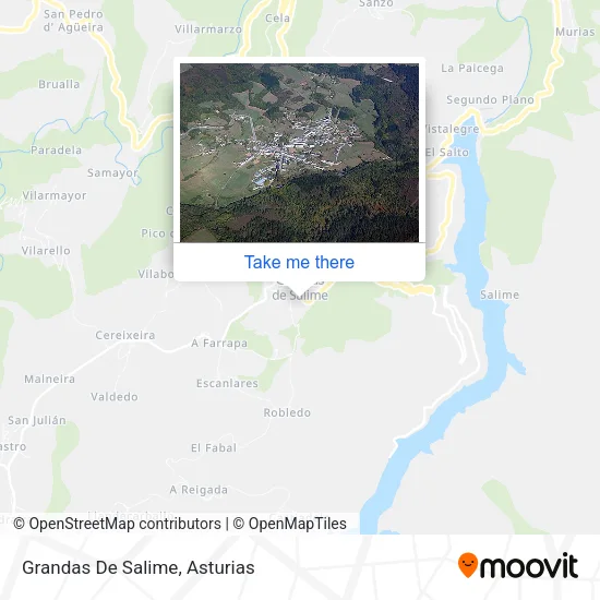 Grandas De Salime map
