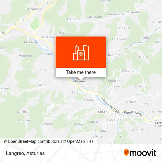 Langreo map
