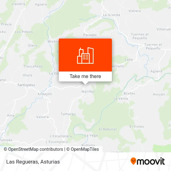 Las Regueras map