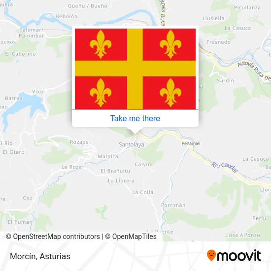 Morcín map